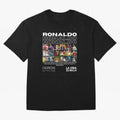 Cristiano Ronaldo CR7 Collage Oversized T-Shirt Follow the Final Road of the FIFA World Cup 2026 Group Stage Journey through Neymar Highlights, Brazil Pride, Soccer Culture, Superstar Moments, National Team Dreams and Competitive Fire; Ideal for