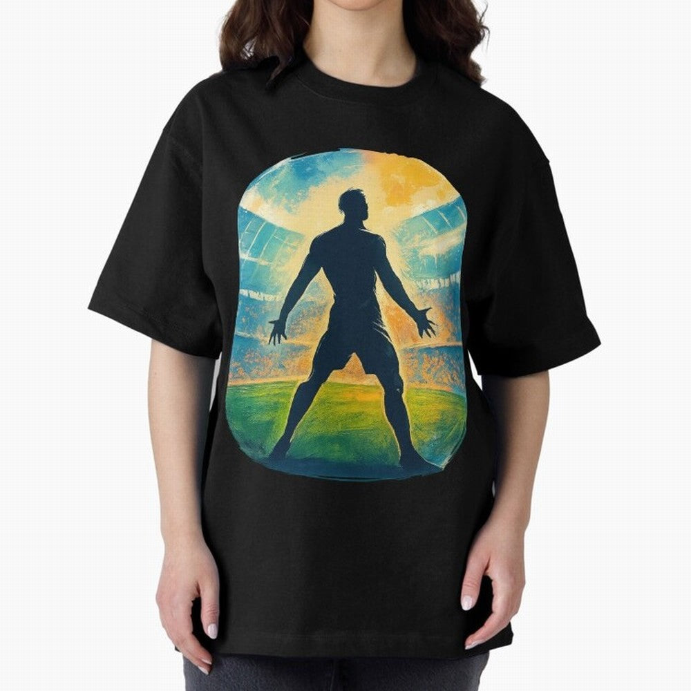 Cristiano Ronaldo CR7 Oversized T-Shirt Show Passion for the Stars of Match Day Hype around FIFA World Cup 2026, Cristiano Ronaldo, Haaland and CR7, Germany, Worldwide Fan Energy, Dramatic Goals, Stadium Lights and Championship Celebrations; Ideal