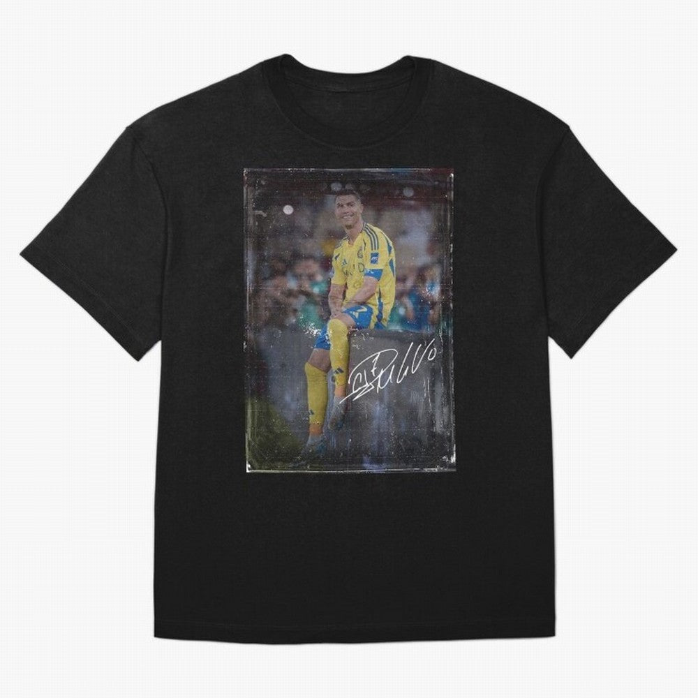 Cristiano Ronaldo Oversized T-Shirt Create FIFA World Cup 2026 Group Stage for Fans of Mbappe and Portugal, Spain and Germany, Bringing Retro Football Energy, Iconic Rivalries, Trophy Chase Drama and Stadium Atmosphere; Ideal for Passionate Fans