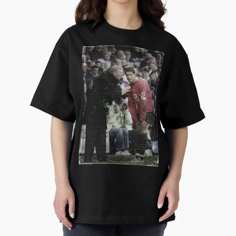Sir Alex Ferguson and Cristiano Ronaldo Oversized T-Shirt Make the Season About the FIFA World Cup 2026 USA Canada Mexico Journey through Messi, Neymar and Mbappe Highlights, Portugal, Spain and Germany Pride, Vintage Soccer Flavor, Modern Football