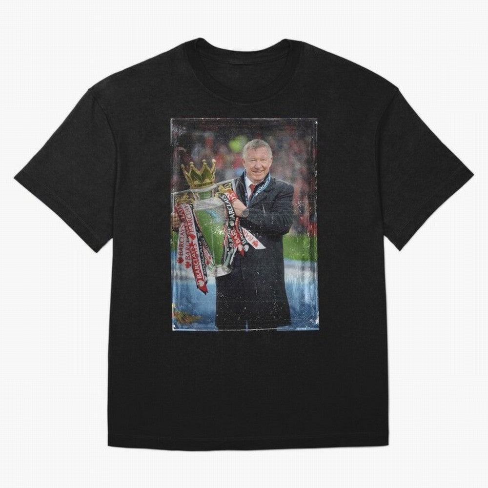 Sir Alex Ferguson Champion Oversized T-Shirt Remember the FIFA World Cup 2026 Journey through CR7 and Messi Highlights, France and Portugal Pride, Championship Spirit, Famous Goals, Roaring Crowds and International Football Unity; Perfect for Fans,