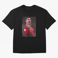 Cristiano Ronaldo Oversized T-Shirt Celebrate Soccer Greatness during Match Day Hype around FIFA World Cup 2026 USA Canada Mexico, Messi, Neymar and Mbappe, Brazil, Portugal and Argentina, Classic Soccer Heritage, Championship Pressure, Fan Loyalty