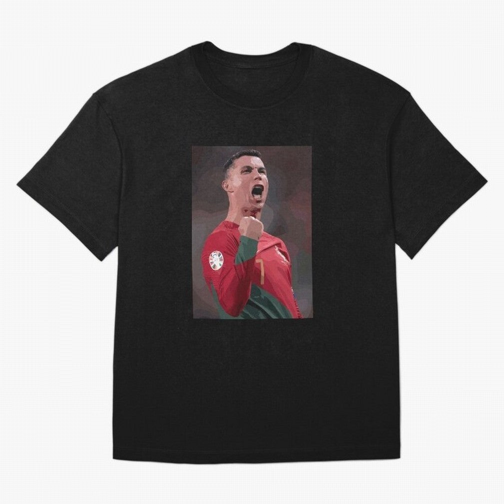 Cristiano Ronaldo Oversized T-Shirt Celebrate Soccer Greatness during Match Day Hype around FIFA World Cup 2026 USA Canada Mexico, Messi, Neymar and Mbappe, Brazil, Portugal and Argentina, Classic Soccer Heritage, Championship Pressure, Fan Loyalty
