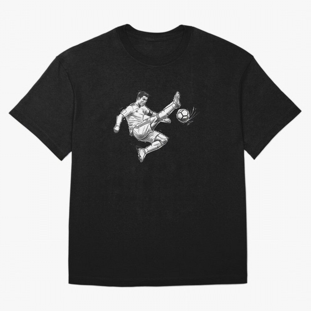 The King: Cristiano Ronaldo Oversized T-Shirt Experience the Global Stage of FIFA World Cup 2026 Group Stage Spirit, Featuring Germany, Mbappe and Neymar, Champion Mindset, Group Stage Buzz, Knockout Tension and Passionate Fan Culture; Great for