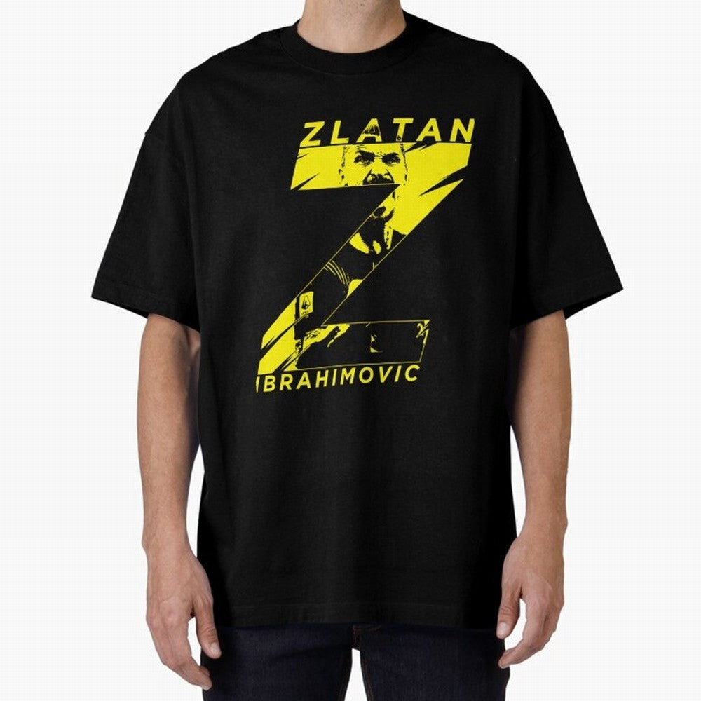 Zlatan Ibrahimovic Swedish God Gjq588 Oversized T-Shirt Carry Global Football Passion for FIFA World Cup 2026, with Messi and Cristiano Ronaldo, France, Global Supporter Spirit, Legendary Goals, National Colors and Tournament Celebration; Ideal for