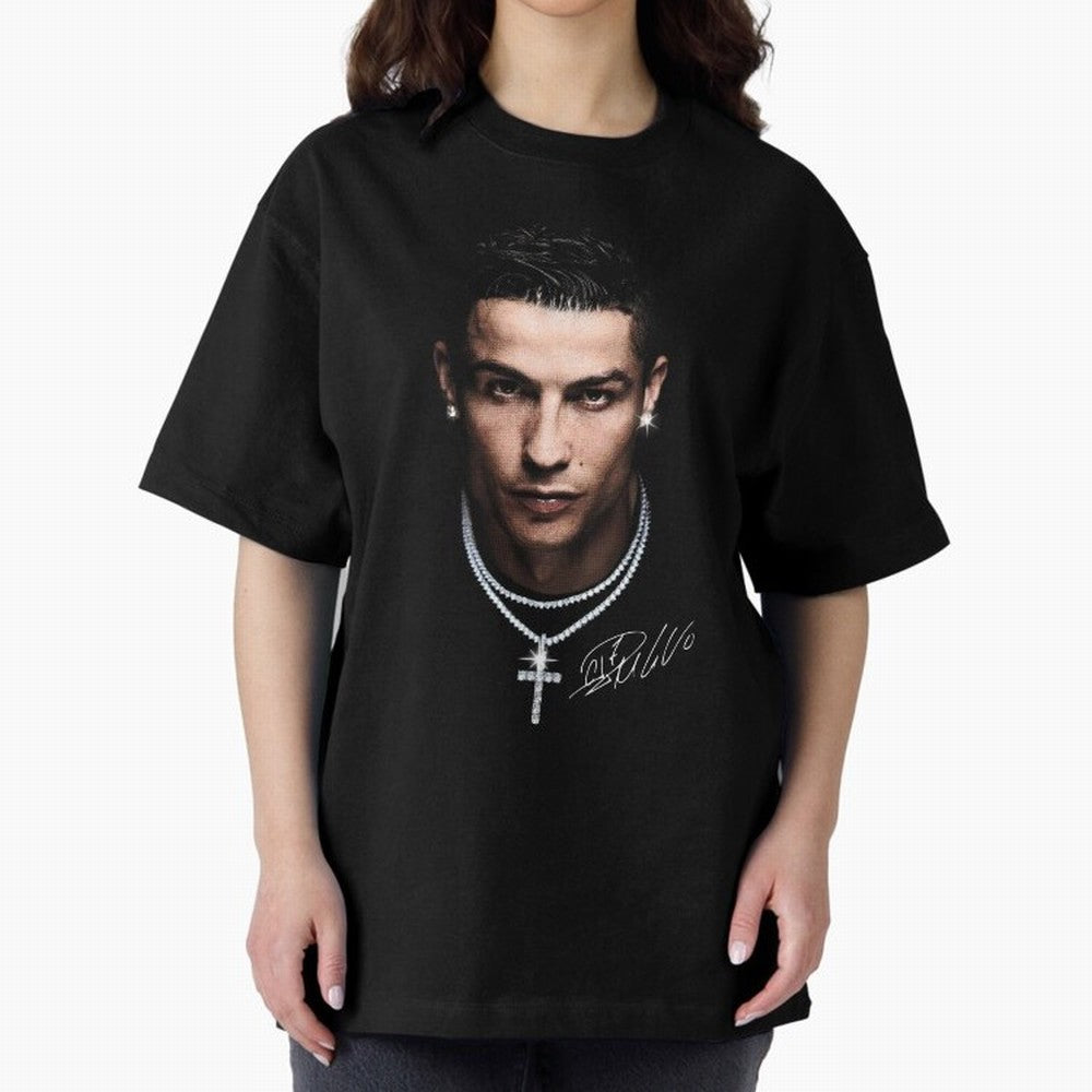 CR7 - Streetwear Clothing | Oversized T-Shirt Show Love for Legendary Goals in FIFA World Cup 2026 for Fans of Messi, Neymar and Mbappe and Germany, Bringing Championship Spirit, Famous Goals, Roaring Crowds and International Football Unity; Great
