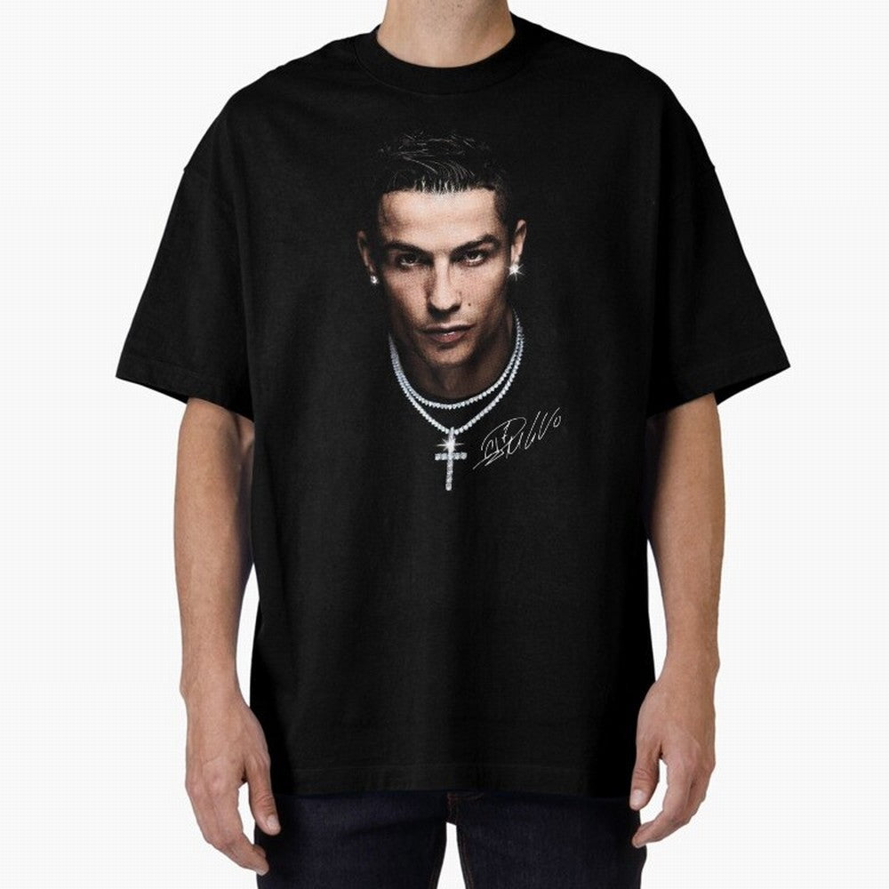 CR7 - Streetwear Clothing | Oversized T-Shirt Show Love for Legendary Goals in FIFA World Cup 2026 for Fans of Messi, Neymar and Mbappe and Germany, Bringing Championship Spirit, Famous Goals, Roaring Crowds and International Football Unity; Great