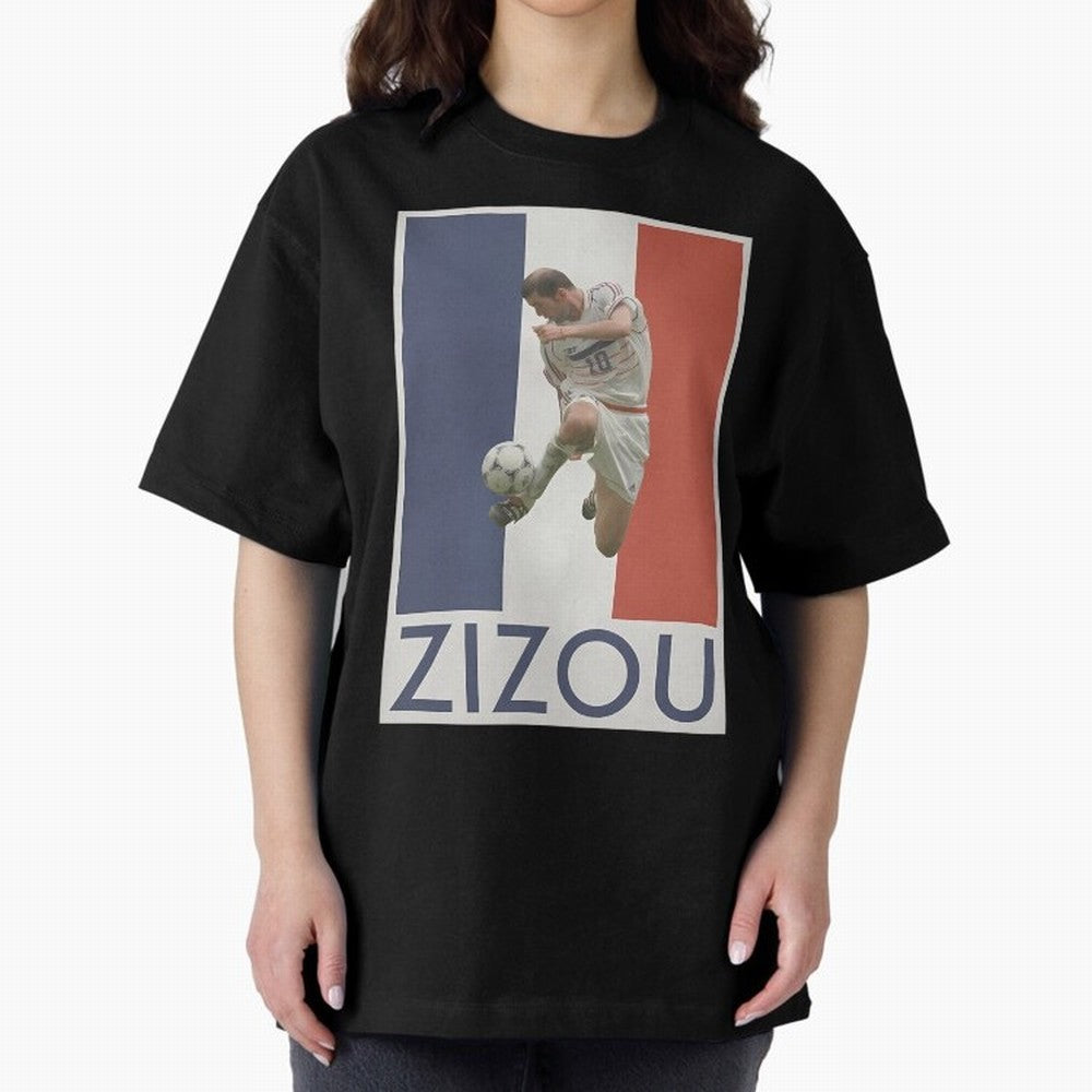 Football - Zidane Oversized T-Shirt Represent FIFA World Cup 2026 for Fans of Haaland and England, France and Netherlands, Bringing Fan Favorite Moments, National Team Passion, Big Match Drama and Soccer History; Ideal for Football Dads, Football