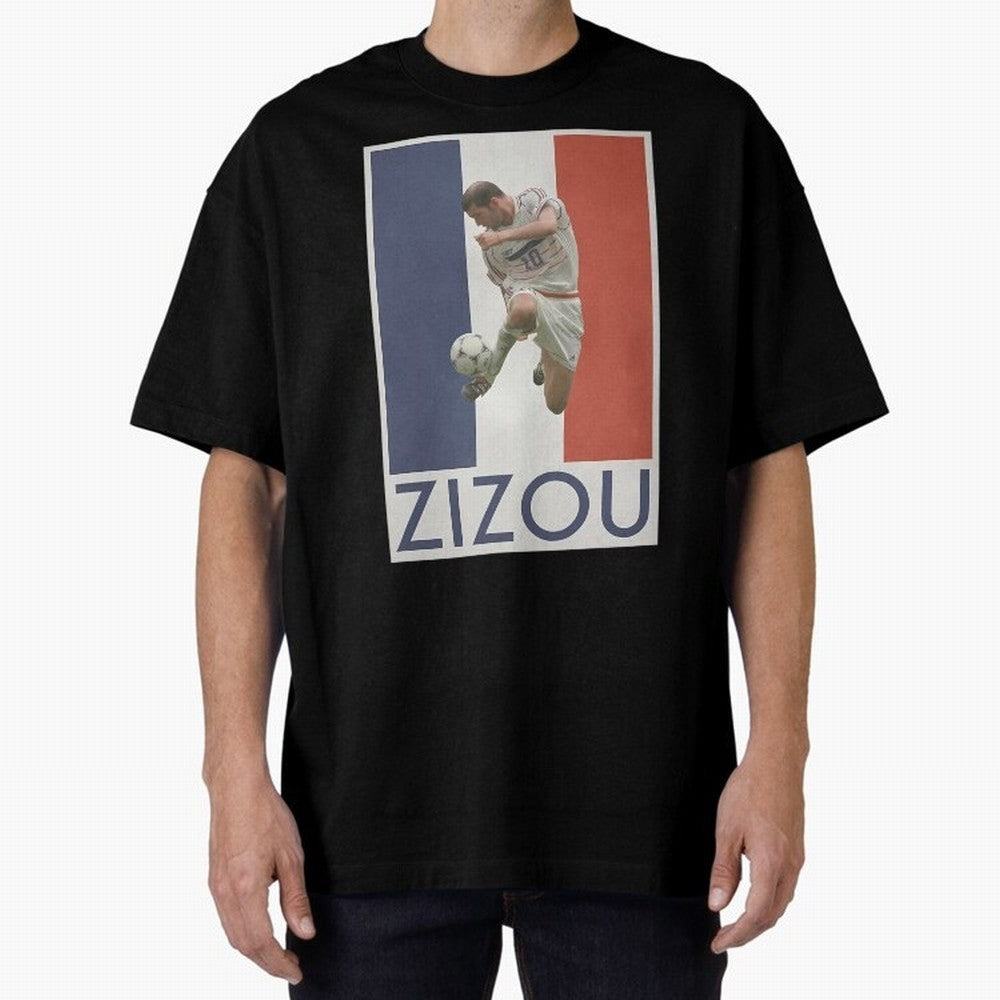Football - Zidane Oversized T-Shirt Represent FIFA World Cup 2026 for Fans of Haaland and England, France and Netherlands, Bringing Fan Favorite Moments, National Team Passion, Big Match Drama and Soccer History; Ideal for Football Dads, Football