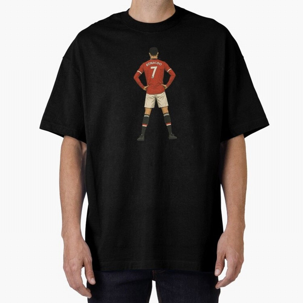 Ronaldo Oversized T-Shirt Represent Match Day Hype around FIFA World Cup 2026 USA Canada Mexico, CR7 and Messi, Germany, Tournament Hype, Historic Matchups, Family Viewing Parties and Global Sports Pride; Great for Supporters Who Love Legendary