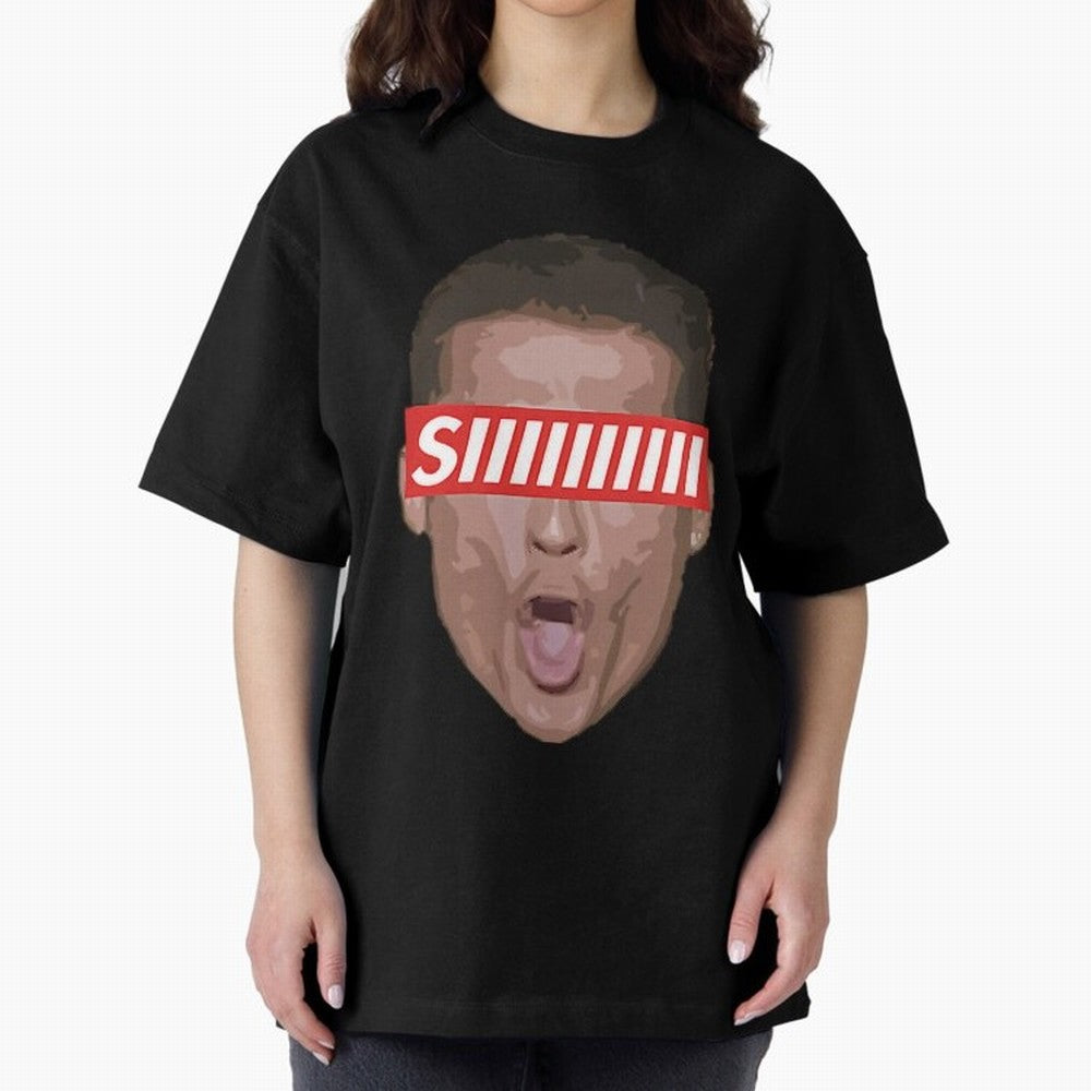 Funny Soccer Player Celebration Shout Illustration For Men, Gift For Football Fans Oversized T-Shirt Cheer through Every Moment of Match Day Hype around FIFA World Cup 2026, Mbappe, England, Goal Celebration Energy, Supporter Heritage, Football