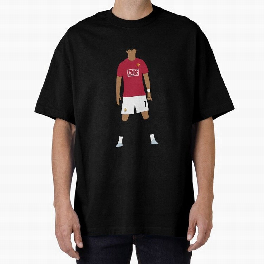 Cristiano Ronaldo Iconic Stance Fan Art Oversized T-Shirt Show Support during the FIFA World Cup 2026 Journey through CR7 Highlights, Netherlands Pride, Match Day Excitement, Supporter Culture, Golden Goals and Global Football Passion; Created for