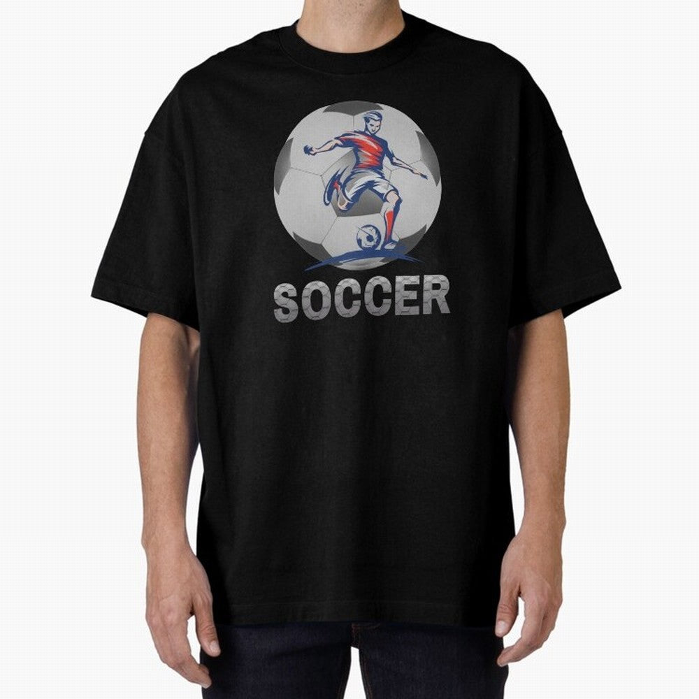 Grand final of football, World Cup Oversized T-Shirt Celebrate Global Passion for FIFA World Cup 2026 for Fans of Messi, Neymar and Mbappe and Portugal, Bringing Goal Celebration Energy, Supporter Heritage, Football Icons and Worldwide Tournament