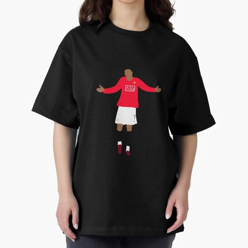 Cristiano Ronaldo Goal Celebration Illustration Oversized T-Shirt Carry the Dream of the FIFA World Cup 2026 USA Canada Mexico Journey through Cristiano Ronaldo Highlights, Argentina and Brazil Pride, Worldwide Fan Energy, Dramatic Goals, Stadium