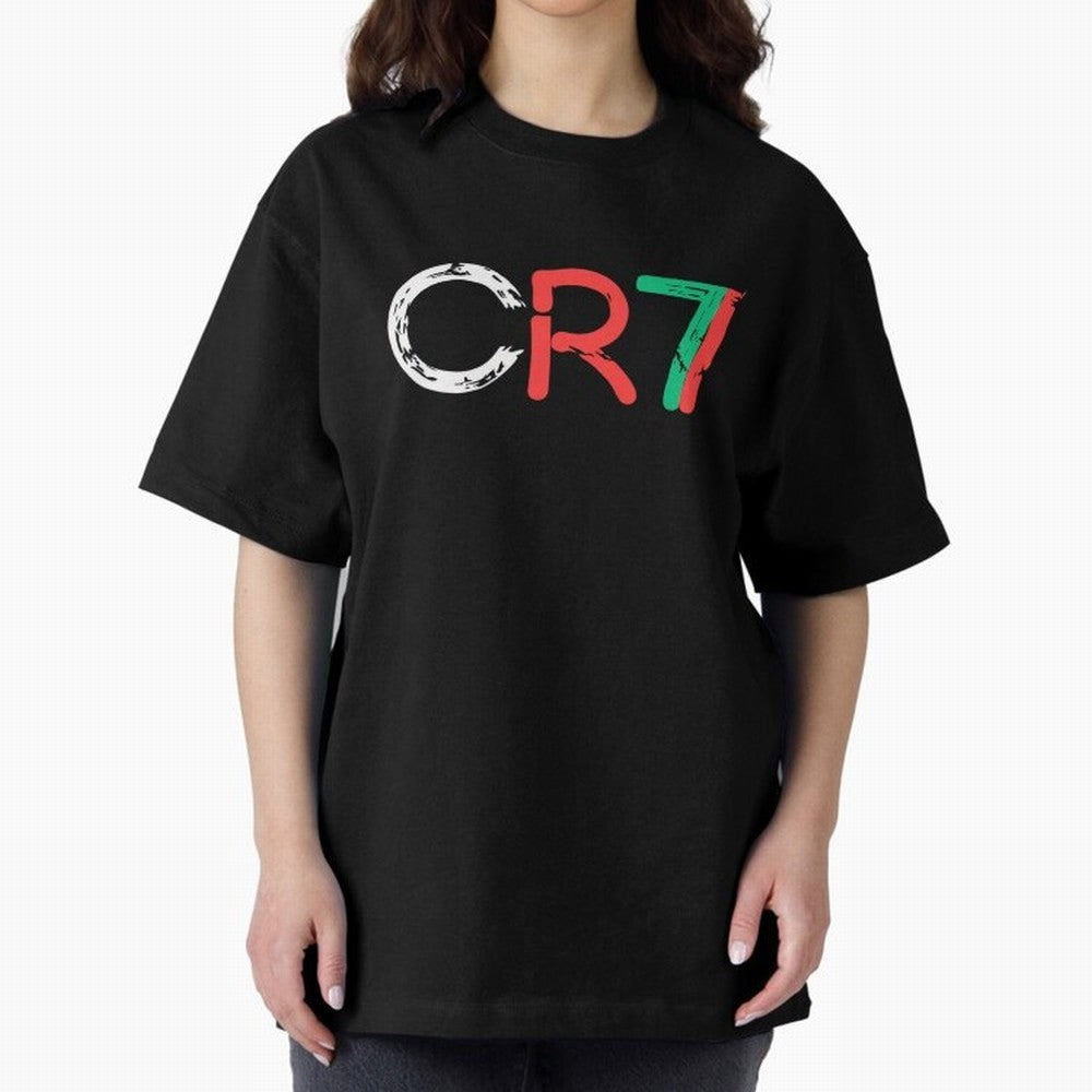 CR7 Portugal Colors Poster For Football Fans, Gift For Soccer Lovers Oversized T-Shirt Mark FIFA World Cup 2026 USA Canada Mexico Spirit, Driven by Argentina, Messi, Neymar and Mbappe, Game Day Rituals, Football Legends, Country Pride and the Road
