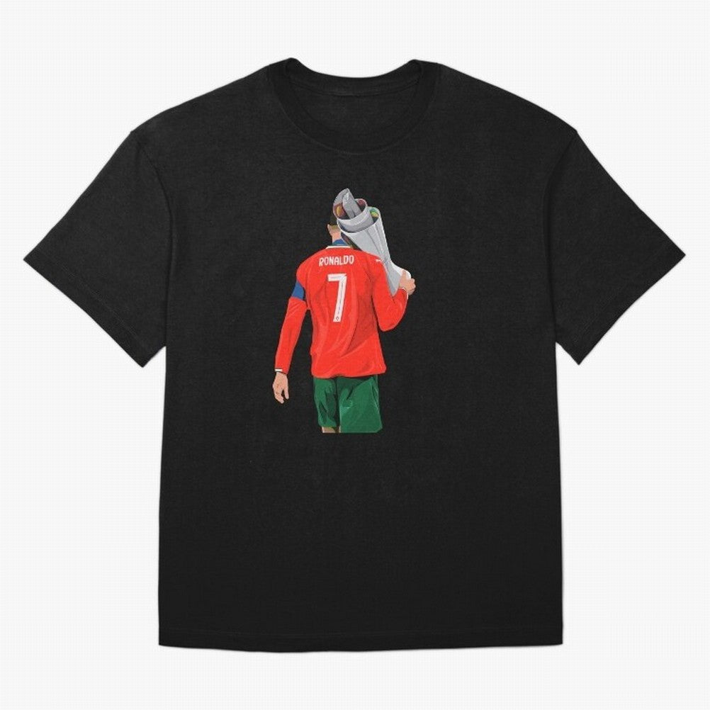 Cristiano Ronaldo Campion Oversized T-Shirt Treasure the FIFA World Cup 2026 Group Stage Journey through Neymar Highlights, Brazil Pride, Sports Nostalgia, International Competition, Famous Players and Unforgettable Victories; Great for Supporters