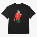 Cristiano Ronaldo Campion Oversized T-Shirt Treasure the FIFA World Cup 2026 Group Stage Journey through Neymar Highlights, Brazil Pride, Sports Nostalgia, International Competition, Famous Players and Unforgettable Victories; Great for Supporters