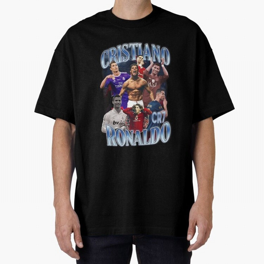 CR7 Oversized T-Shirt Spotlight FIFA World Cup 2026 USA Canada Mexico for Fans of Messi, CR7 and Mbappe and Netherlands, Bringing Football History, Final Match Energy, Crowd Noise and Once in a Lifetime Moments; Made for Collectors Who Enjoy Iconic
