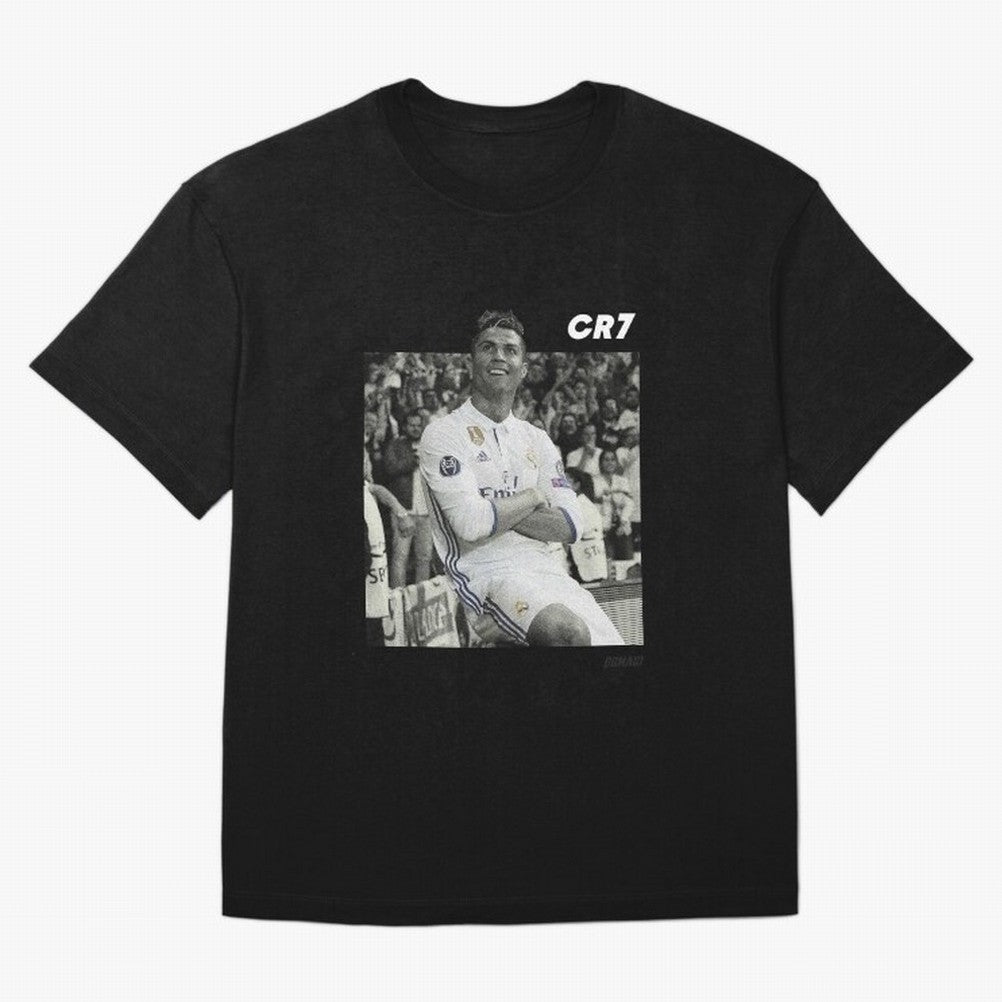 Cristiano Ronaldo | MR. CHAMPIONS LEAGUE Oversized T-Shirt Turn Up for FIFA World Cup 2026 USA Canada Mexico Driven by Messi and Cristiano Ronaldo, Portugal, Spain and Germany Energy, Championship Spirit, Famous Goals, Roaring Crowds and