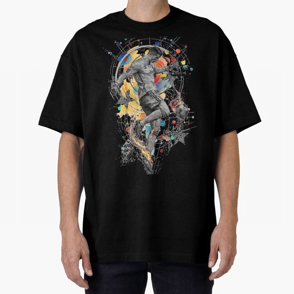 Cristiano Ronaldo Football Playmaker Oversized T-Shirt Bring Stadium Energy to the FIFA World Cup 2026 Group Stage Journey through Haaland Highlights, Spain Pride, Game Day Rituals, Football Legends, Country Pride and the Road to the Final; Ideal