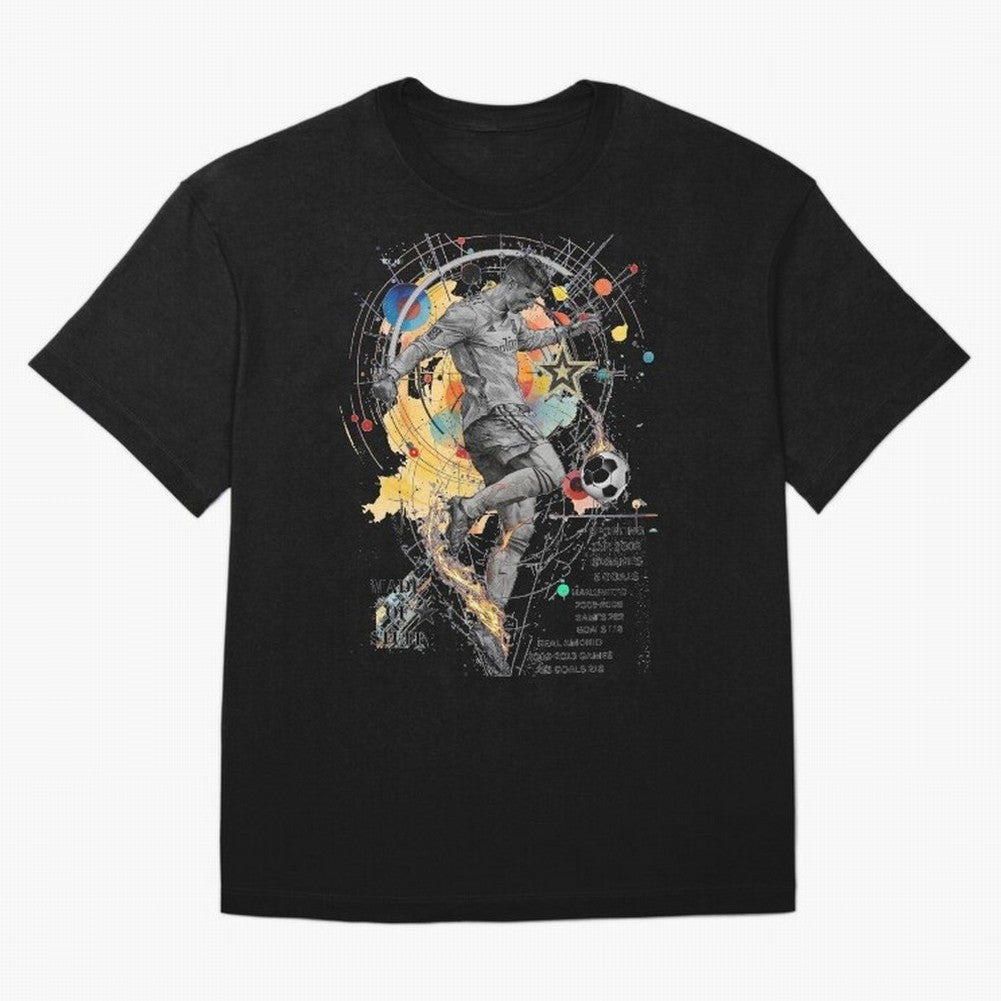 Cristiano Ronaldo Football Playmaker Oversized T-Shirt Showcase Match Day Hype around FIFA World Cup 2026, Messi and Cristiano Ronaldo, France, Vintage Soccer Flavor, Modern Football Stars, National Flags and Final Night Emotion; Perfect for People