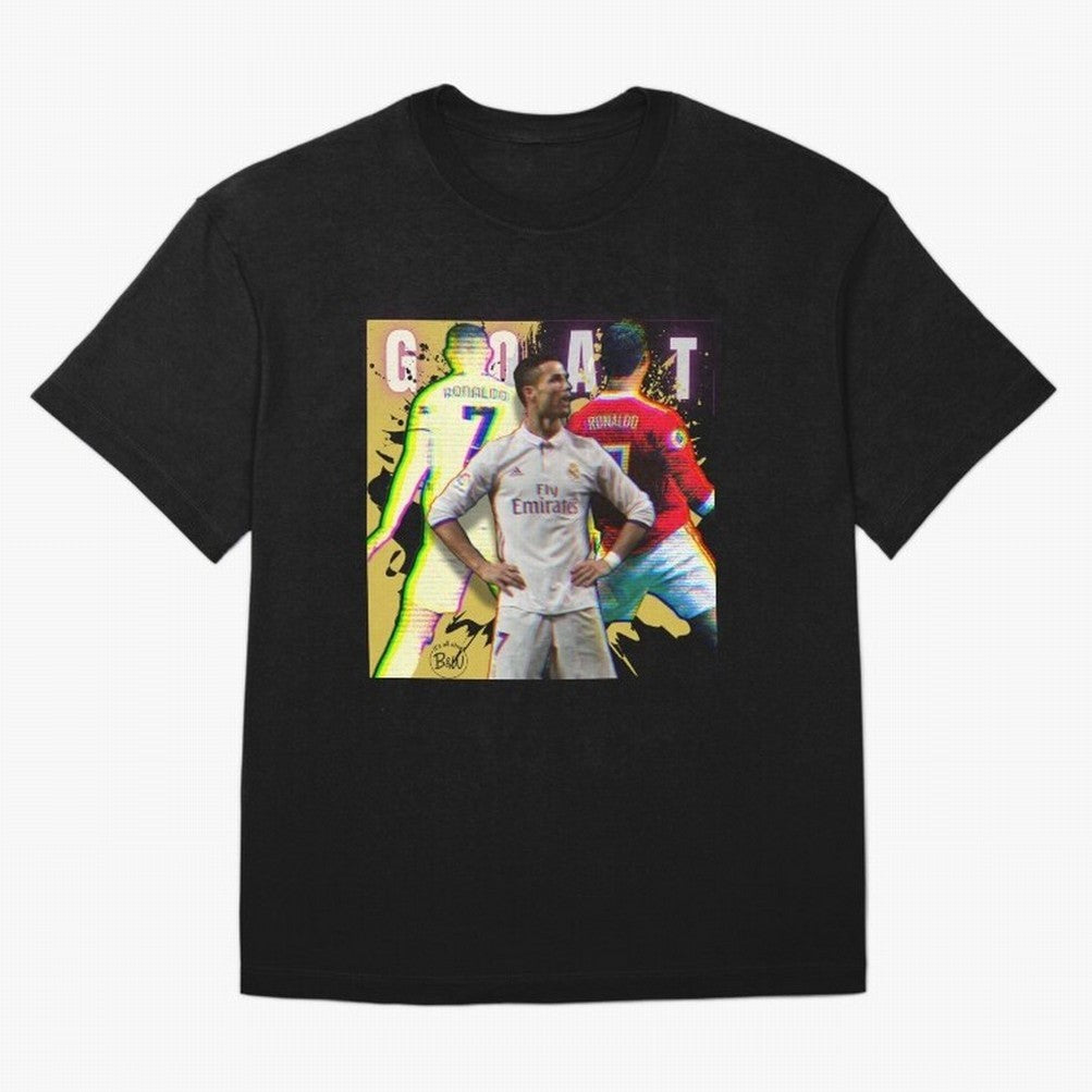 Cristiano Ronaldo ¨C The GOAT Era Tribute Oversized T-Shirt Keep the Legacy of FIFA World Cup 2026 Spirit, Celebrating Argentina, Messi and Cristiano Ronaldo, Game Day Rituals, Football Legends, Country Pride and the Road to the Final; Created for