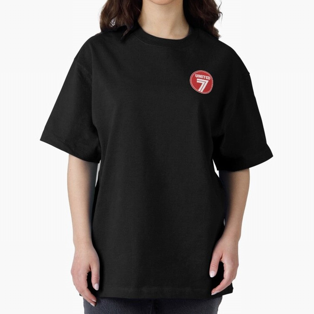 United 7 Manchester United Magnificent Sevens Oversized T-Shirt Celebrate FIFA World Cup 2026 Group Stage for Fans of CR7 and Spain and Netherlands, Bringing Stadium Memories, Football Loyalty, International Chants and Championship Tradition; Great