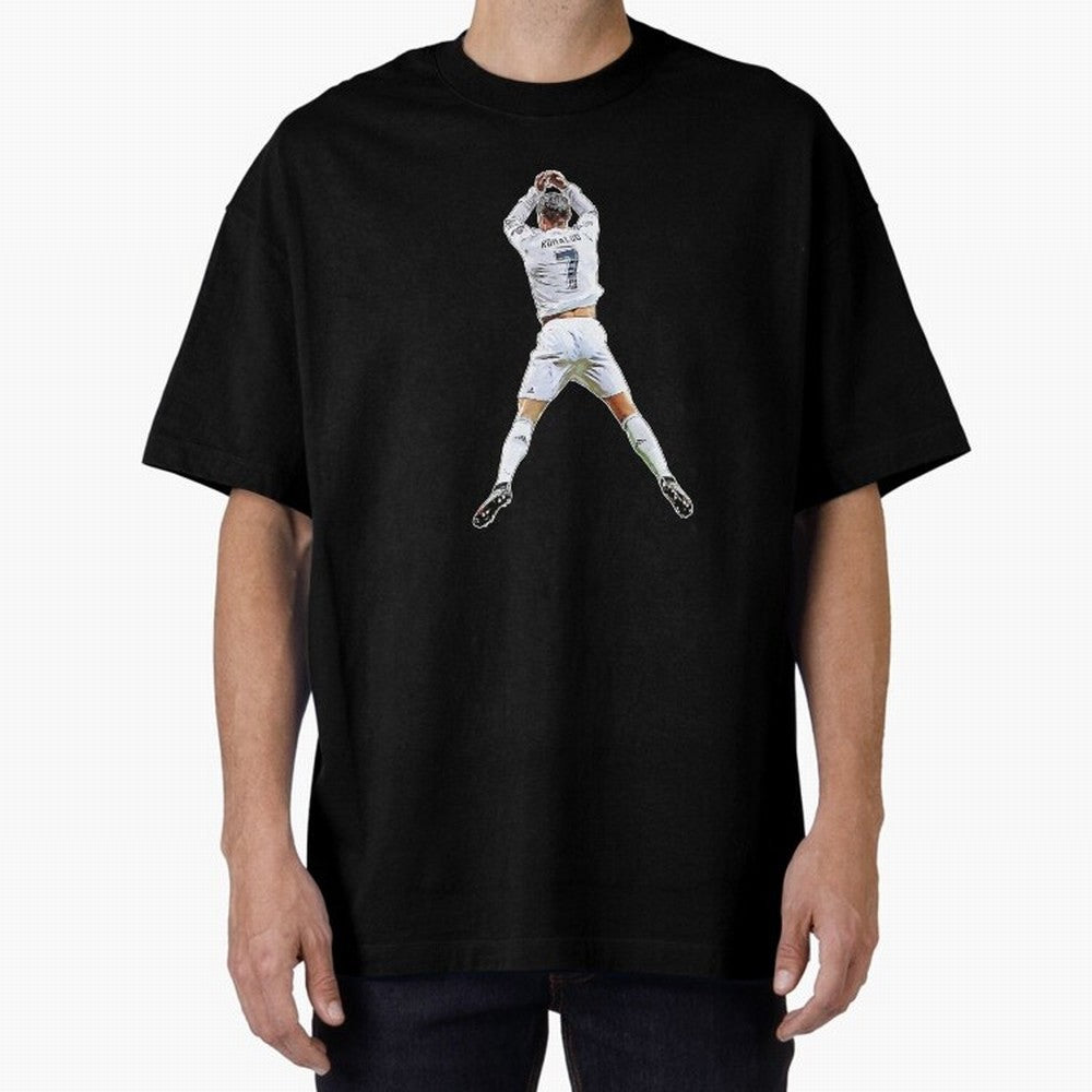 Siuuuu Oversized T-Shirt Keep Football History Alive during Global Football Passion for FIFA World Cup 2026 Group Stage, Capturing Cristiano Ronaldo, France, Match Day Excitement, Supporter Culture, Golden Goals and Global Football Passion; Made