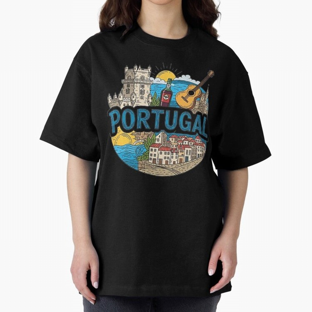 PORTUGAL Oversized T-Shirt Celebrate Global Passion for the FIFA World Cup 2026 Journey through Messi, Neymar and Mbappe Highlights, Argentina Pride, Soccer Culture, Superstar Moments, National Team Dreams and Competitive Fire; Ideal for Fans Who