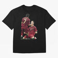 Luis Figo & Cristiano Ronaldo Oversized T-Shirt Represent Football Lovers during FIFA World Cup 2026 Connected to CR7, Netherlands Energy, Classic Soccer Heritage, Championship Pressure, Fan Loyalty and International Pride; Great for Watch Parties,
