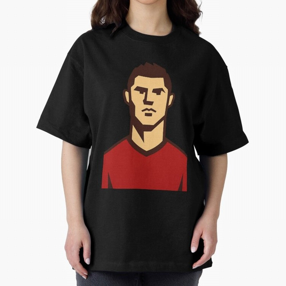 cristiano 2 Oversized T-Shirt Celebrate the Next Chapter of FIFA World Cup 2026 for Fans of Haaland and Mbappe and France and Portugal, Bringing Champion Mindset, Group Stage Buzz, Knockout Tension and Passionate Fan Culture; Great for Supporters