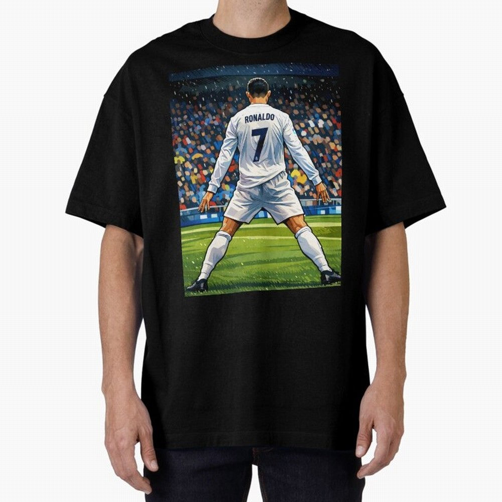 CR7 Oversized T-Shirt Create FIFA World Cup 2026 for Fans of Neymar and England, Bringing Game Day Rituals, Football Legends, Country Pride and the Road to the Final; Perfect for People Who Love Argentina, Brazil, France, England, Germany, Portugal