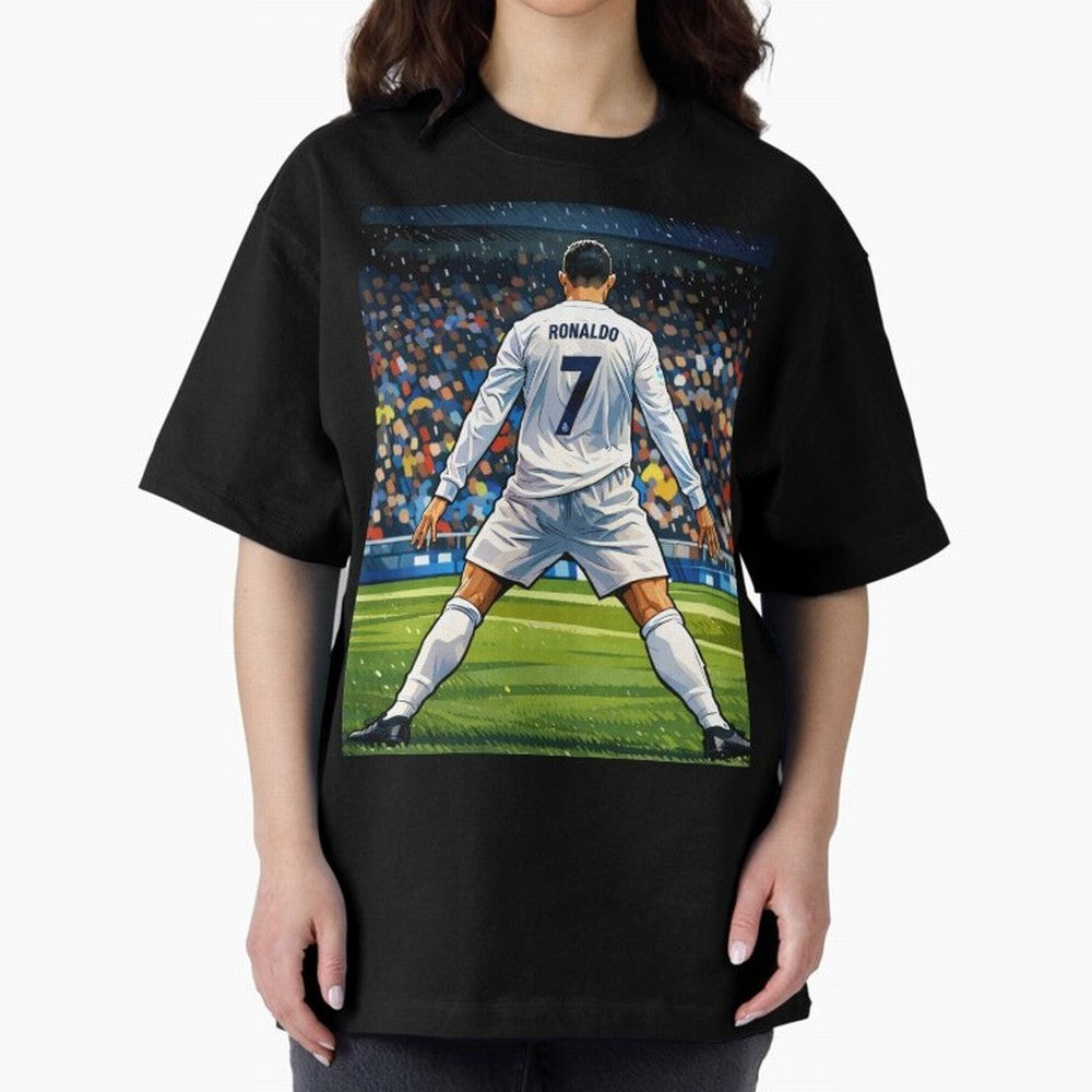 CR7 Oversized T-Shirt Create FIFA World Cup 2026 for Fans of Neymar and England, Bringing Game Day Rituals, Football Legends, Country Pride and the Road to the Final; Perfect for People Who Love Argentina, Brazil, France, England, Germany, Portugal