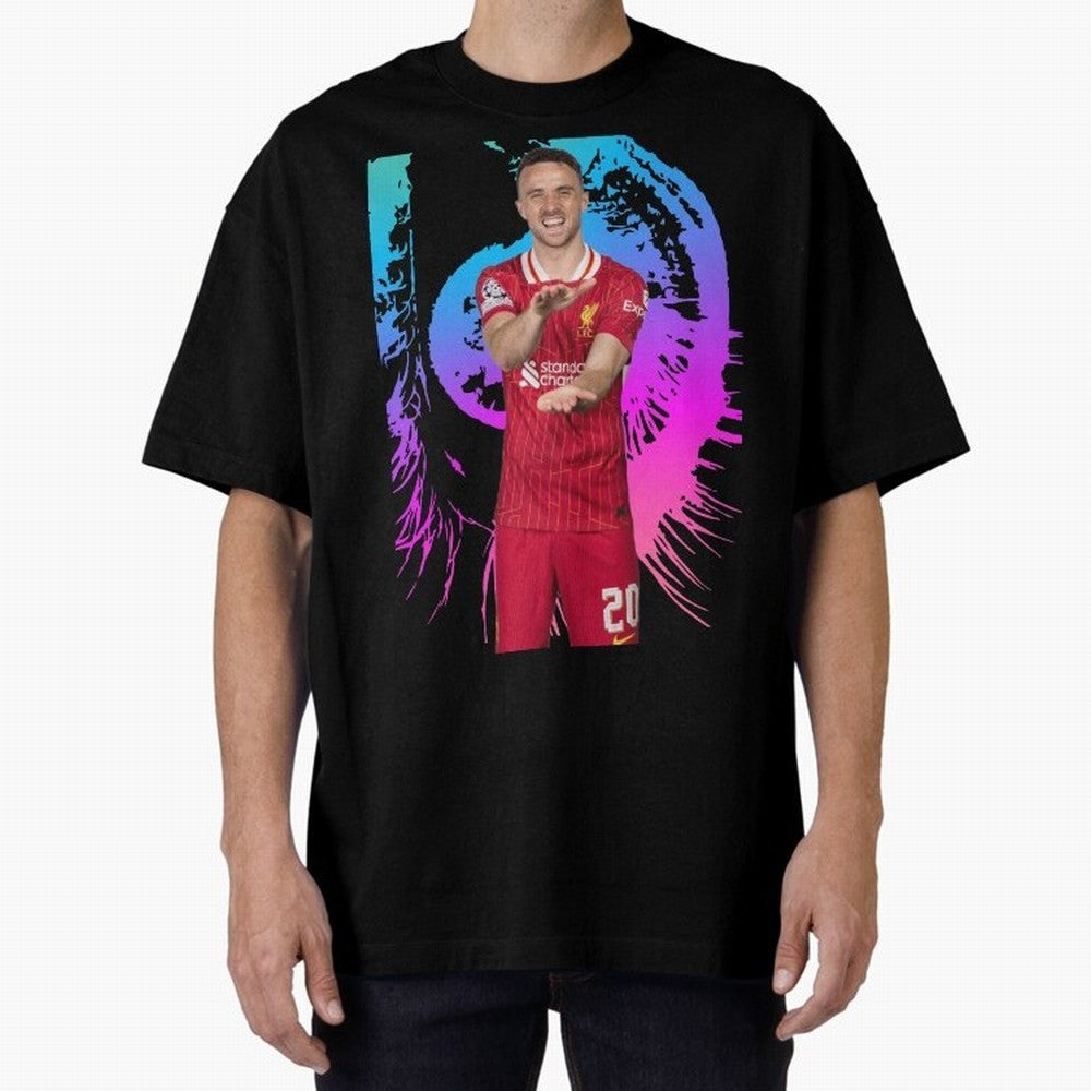 Diogo Jota Oversized T-Shirt Show Championship Spirit for the FIFA World Cup 2026 USA Canada Mexico Journey through Neymar Highlights, Netherlands Pride, Tournament Hype, Historic Matchups, Family Viewing Parties and Global Sports Pride; Great for