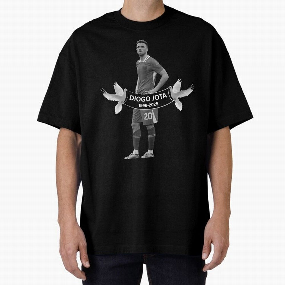 Diogo Jota Oversized T-Shirt Treasure FIFA World Cup 2026 USA Canada Mexico Spirit, Featuring France and Portugal, CR7, Stadium Chants, National Pride, Trophy Dreams and Unforgettable Football Memories; Perfect for Fans, Collectors, Family