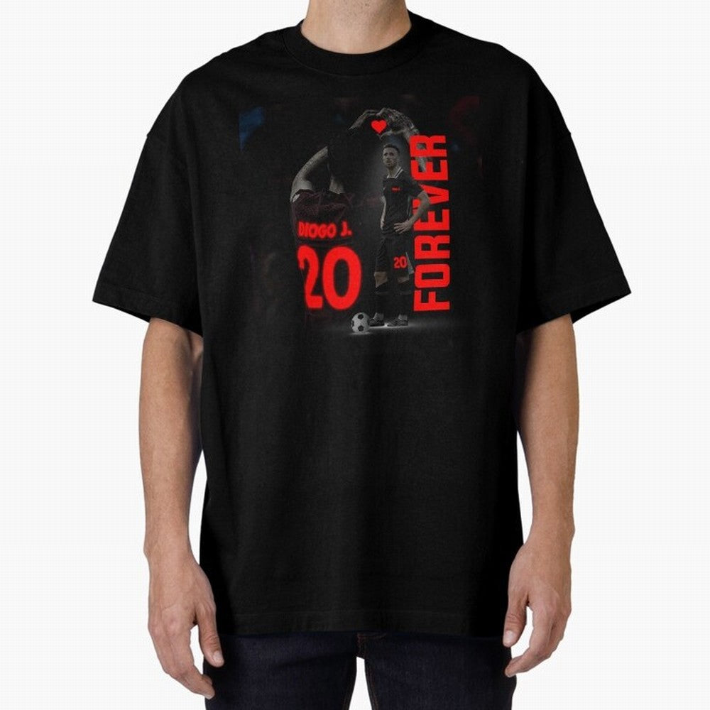 Diogo jota forever Oversized T-Shirt Turn Football Passion into FIFA World Cup 2026 Celebrating Messi and Cristiano Ronaldo, Spain Energy, Global Supporter Spirit, Legendary Goals, National Colors and Tournament Celebration; Great for Supporters