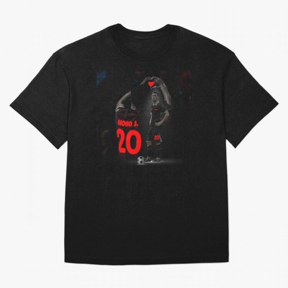 Diogo Jota poster Oversized T-Shirt Elevate Global Football Passion for FIFA World Cup 2026 Group Stage, Made for Messi, England, France and Netherlands, Stadium Memories, Football Loyalty, International Chants and Championship Tradition; Ideal for