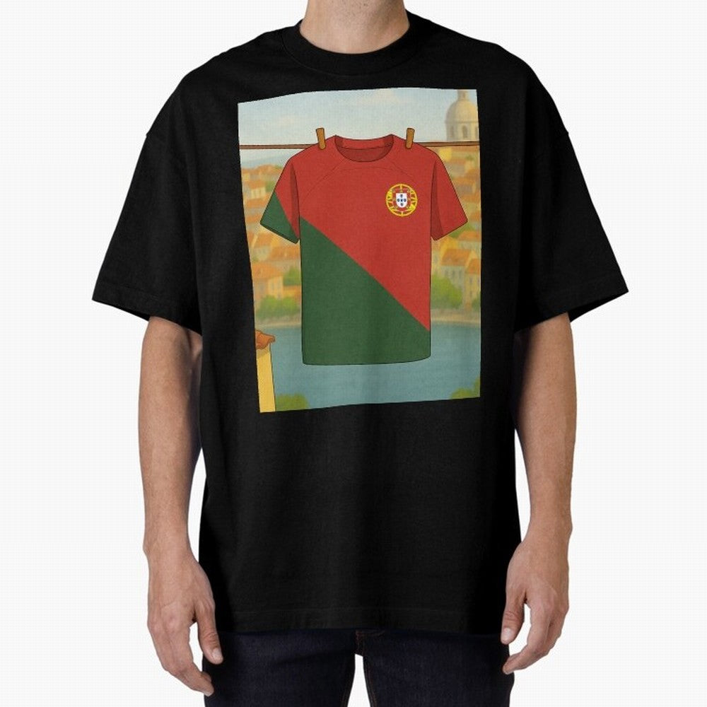 Our Love for Portugal Will never fade Oversized T-Shirt Support the Legends of the FIFA World Cup 2026 Group Stage Journey through Messi, CR7 and Mbappe Highlights, Spain and Netherlands Pride, Soccer Culture, Superstar Moments, National Team