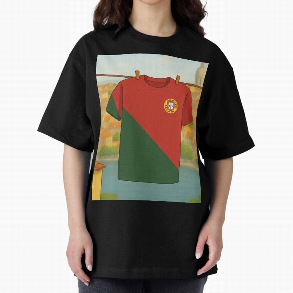 Our Love for Portugal Will never fade Oversized T-Shirt Support the Legends of the FIFA World Cup 2026 Group Stage Journey through Messi, CR7 and Mbappe Highlights, Spain and Netherlands Pride, Soccer Culture, Superstar Moments, National Team
