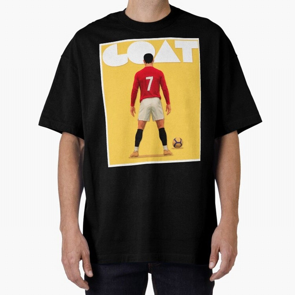 Cristiano Ronaldo Men's CR7 Football Jersey | Real Madrid GOAT Portugal Sports Shirt Fan Gift Oversized T-Shirt Honor the Beautiful Game during the FIFA World Cup 2026 USA Canada Mexico Journey through Messi, Neymar and Mbappe Highlights, Argentina