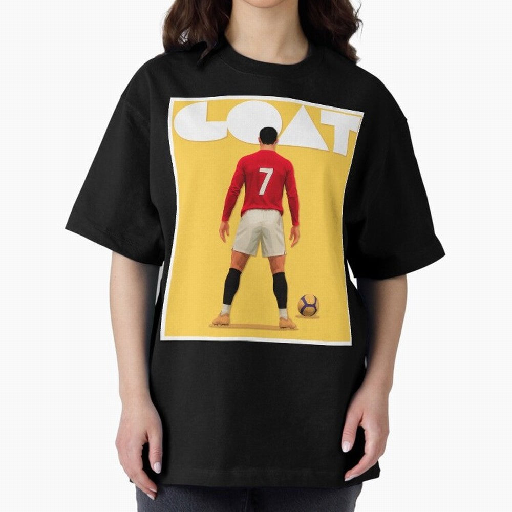 Cristiano Ronaldo Men's CR7 Football Jersey | Real Madrid GOAT Portugal Sports Shirt Fan Gift Oversized T-Shirt Honor the Beautiful Game during the FIFA World Cup 2026 USA Canada Mexico Journey through Messi, Neymar and Mbappe Highlights, Argentina