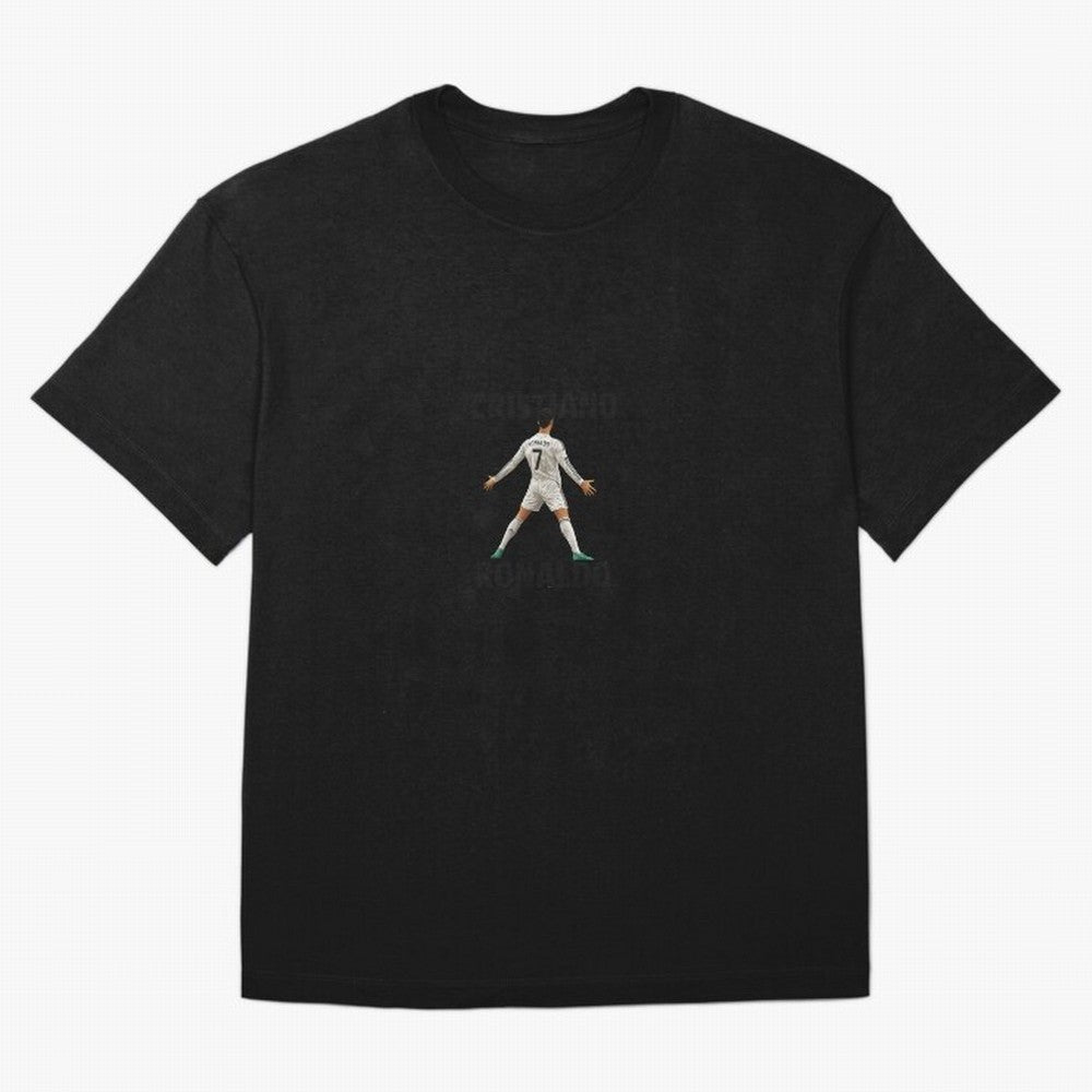 Cristiano Ronaldo ¨C Iconic Celebration Pose | Football Art Oversized T-Shirt Bring World Football Passion into FIFA World Cup 2026 USA Canada Mexico for Fans of Neymar and Netherlands, Bringing Sports Nostalgia, International Competition, Famous