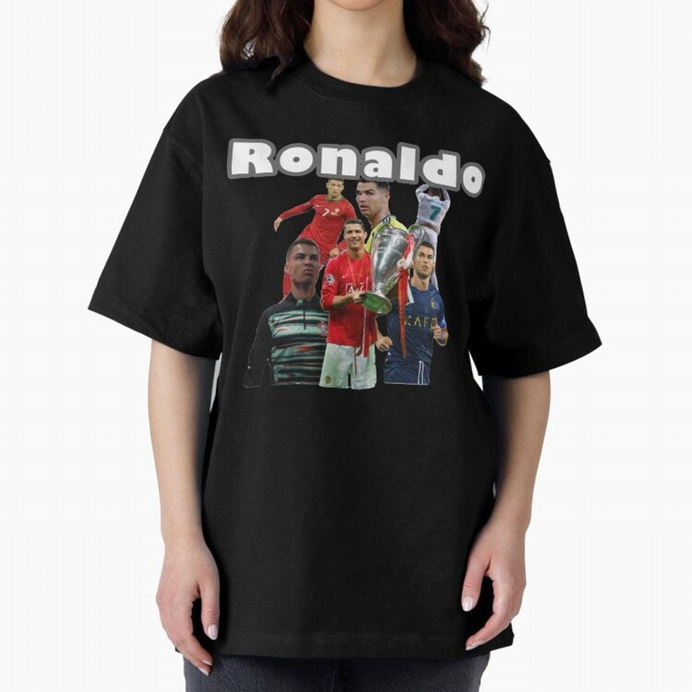 Cristiano Ronaldo Oversized T-Shirt Relive the Noise and Pride of FIFA World Cup 2026 USA Canada Mexico Capturing Messi, Neymar and Mbappe, Portugal, Spain and Germany Energy, Match Day Excitement, Supporter Culture, Golden Goals and Global