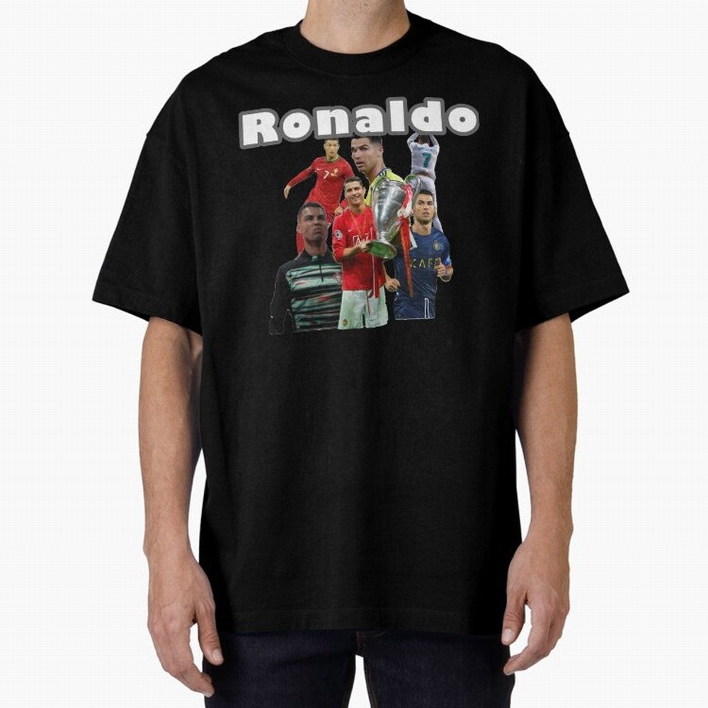 Cristiano Ronaldo Oversized T-Shirt Relive the Noise and Pride of FIFA World Cup 2026 USA Canada Mexico Capturing Messi, Neymar and Mbappe, Portugal, Spain and Germany Energy, Match Day Excitement, Supporter Culture, Golden Goals and Global