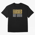 Earned not given Oversized T-Shirt Turn Every Weekend Toward FIFA World Cup 2026 USA Canada Mexico for Fans of Mbappe and Neymar and Portugal, Bringing Football Passion, Legendary Performances, Festival Vibes and Supporter Community; Ideal for