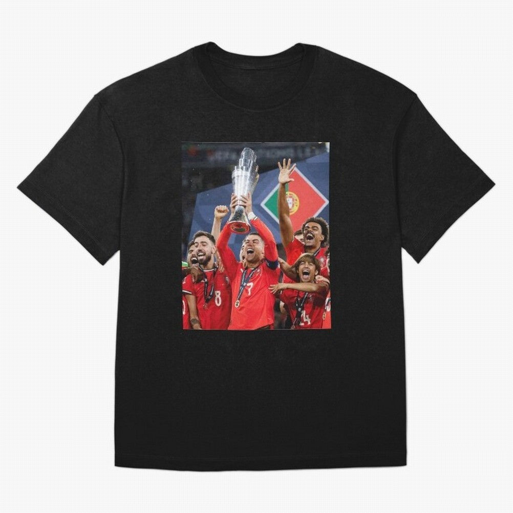 Portugal Football Team | 2025 Champions | Illustration Drawing Oversized T-Shirt Stand Out with Spirit from Match Day Hype around FIFA World Cup 2026 USA Canada Mexico, Cristiano Ronaldo, Brazil, Portugal and Argentina, Champion Mindset, Group