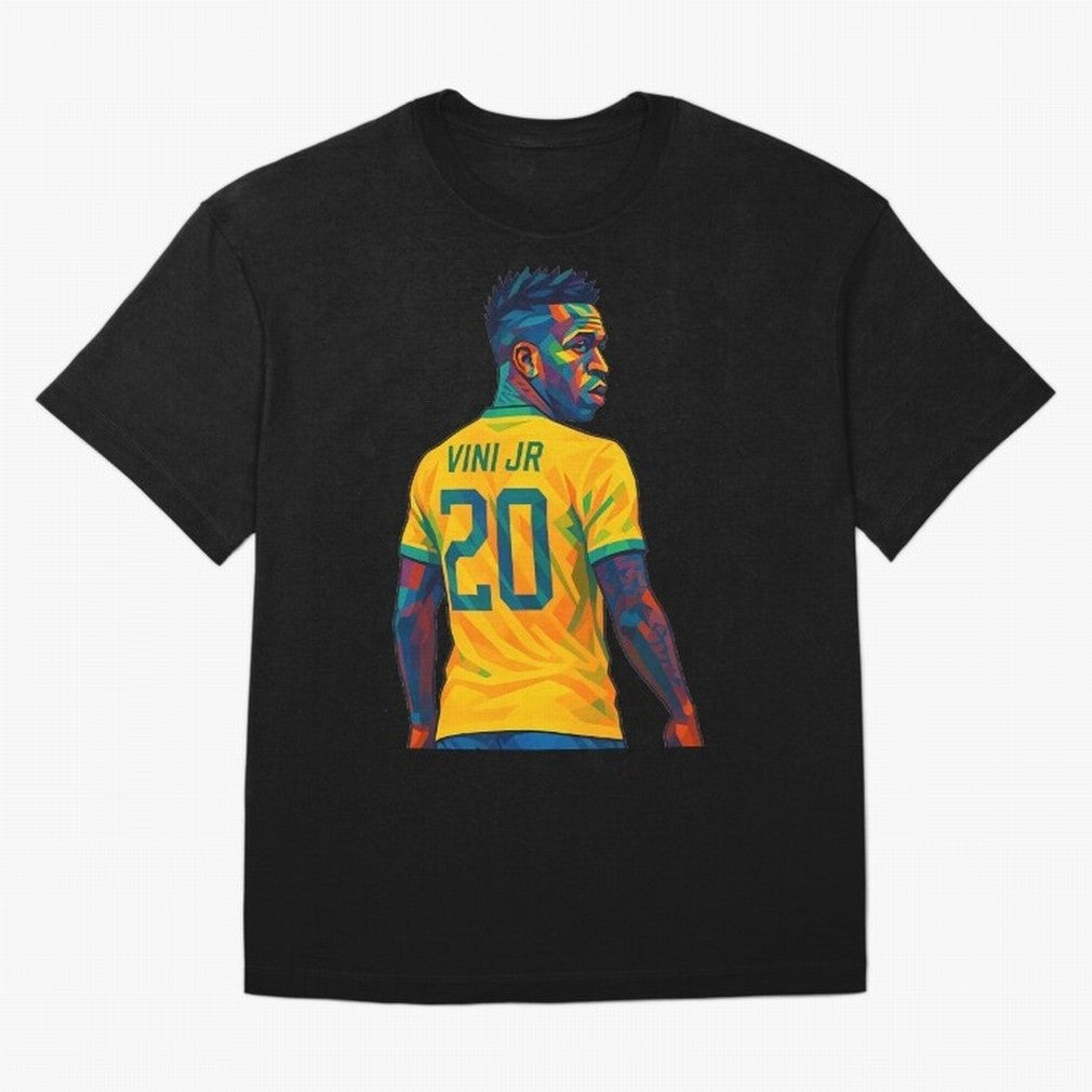 Vini Jr. Oversized T-Shirt Make Every Kick Count in FIFA World Cup 2026 Group Stage Celebrating Mbappe, France and Portugal Energy, Football Passion, Legendary Performances, Festival Vibes and Supporter Community; Perfect for Supporters Who Want