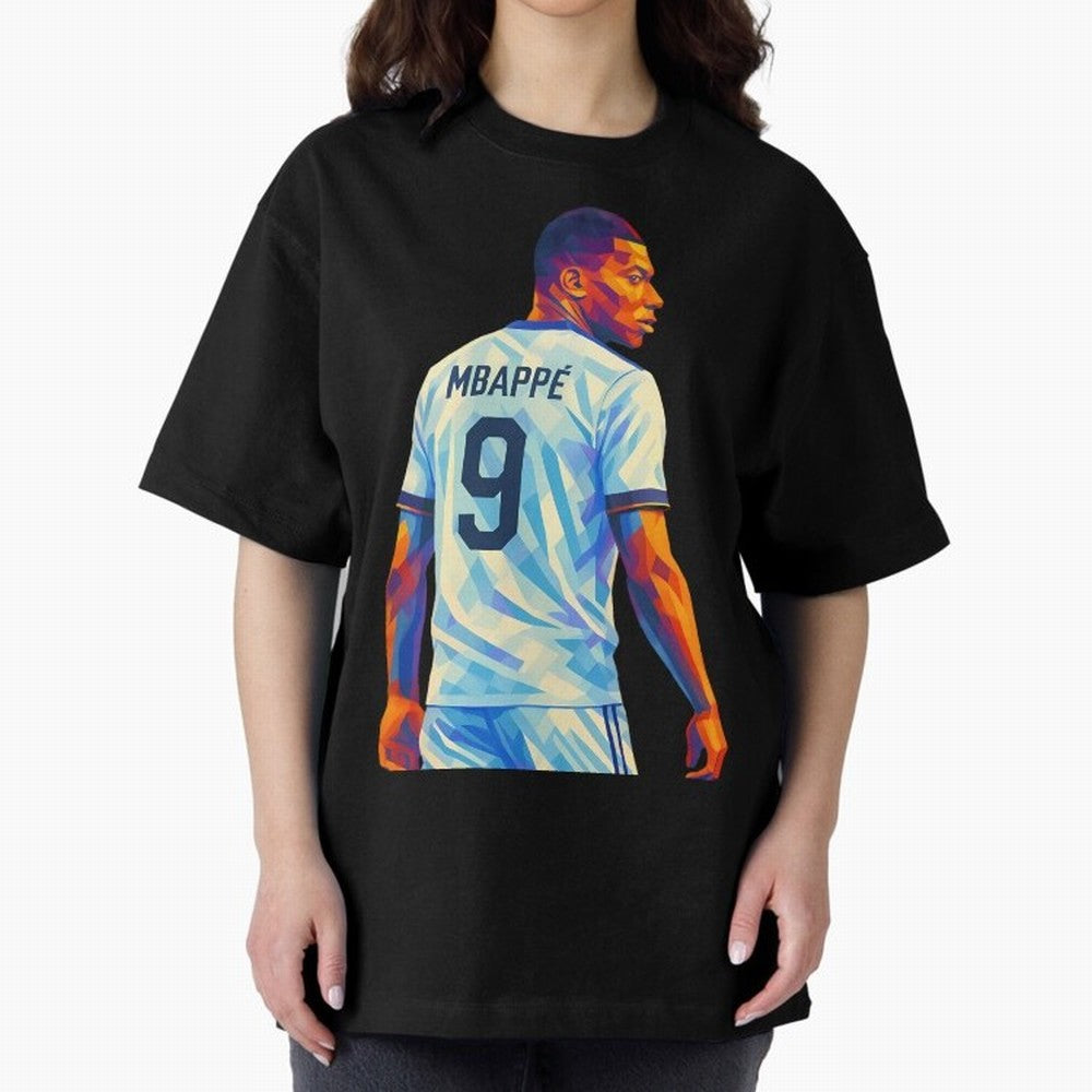 Kyliam Mbappe Oversized T-Shirt Bring Global Football Passion for FIFA World Cup 2026 Group Stage, Driven by Neymar, Argentina and Brazil, Global Supporter Spirit, Legendary Goals, National Colors and Tournament Celebration; Perfect for Supporters