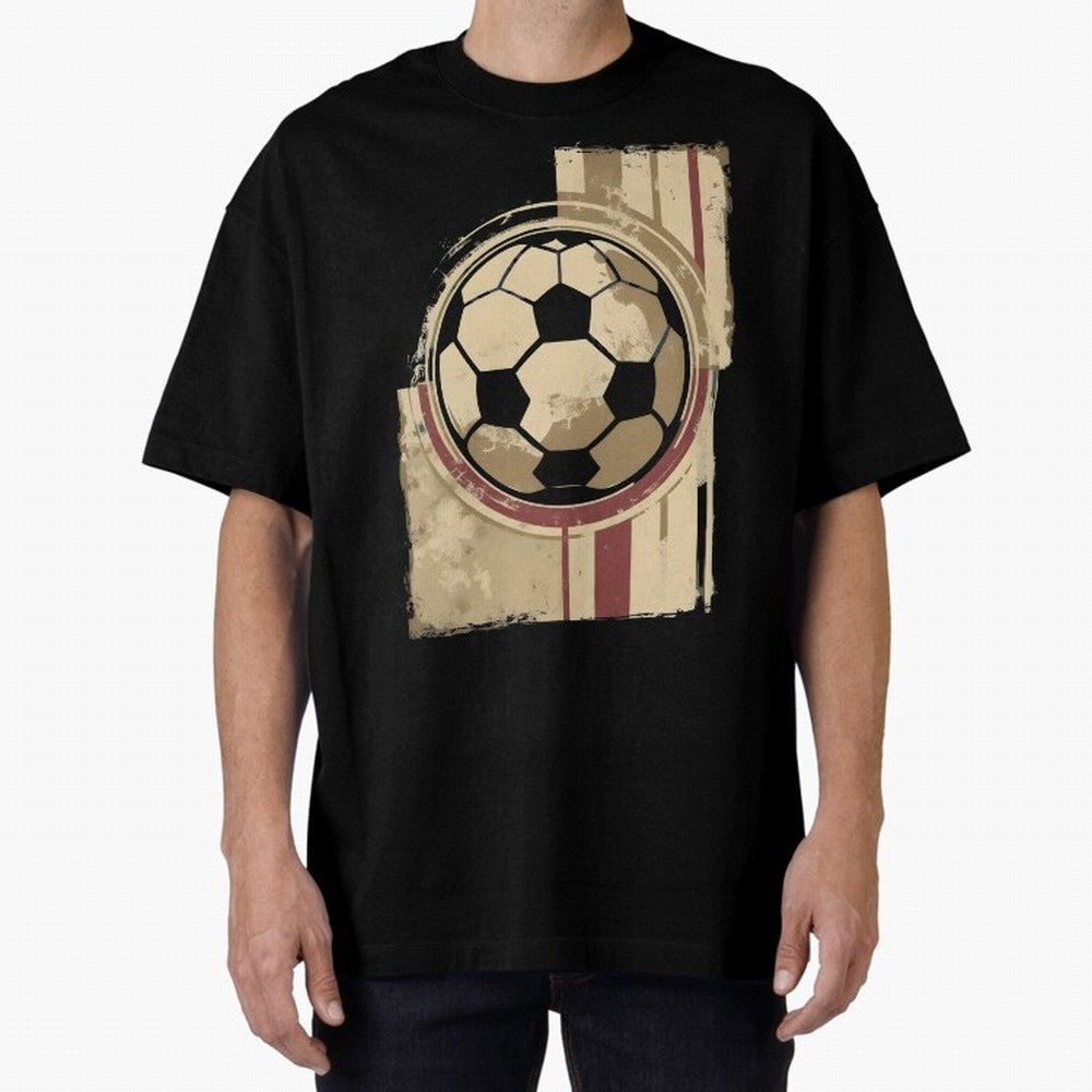 Soccer ball Oversized T-Shirt Feel the Trophy Chase of Global Football Passion for FIFA World Cup 2026, Centered on Messi, Neymar and Mbappe, Brazil, Portugal and Argentina, Football Festival Excitement, Trophy Ambitions, Country Rivalries and Star