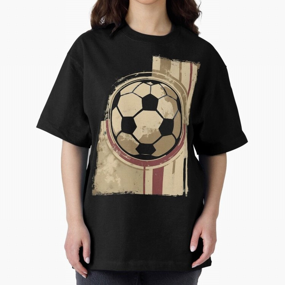 Soccer ball Oversized T-Shirt Feel the Trophy Chase of Global Football Passion for FIFA World Cup 2026, Centered on Messi, Neymar and Mbappe, Brazil, Portugal and Argentina, Football Festival Excitement, Trophy Ambitions, Country Rivalries and Star